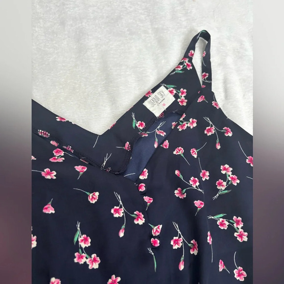 Floral Print‎ Sleeveless Peplum Top – Size M - Picture 4 of 4